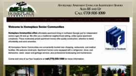 What Homeplacecommunities.com website looked like in 2013 (11 years ago)