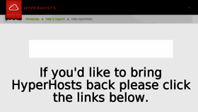 What Hyperhosts.com website looked like in 2013 (11 years ago)
