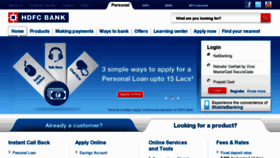 What Hdfcbank.in website looked like in 2013 (11 years ago)