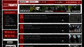 What Hqfights.com website looked like in 2013 (10 years ago)