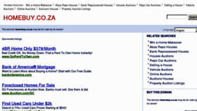 What Homebuy.co.za website looked like in 2013 (10 years ago)