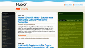 What Hublon.com website looked like in 2013 (10 years ago)