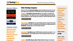What Hostingdiary.com website looked like in 2013 (10 years ago)
