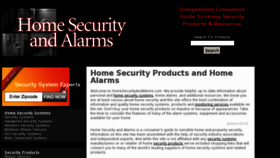 What Homesecurityandalarms.com website looked like in 2013 (10 years ago)