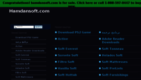 What Hamdansoft.com website looked like in 2013 (10 years ago)