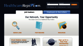 What Healthcarereps.com website looked like in 2013 (10 years ago)