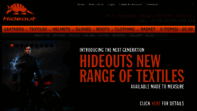 What Hideout-leather.co.uk website looked like in 2013 (10 years ago)