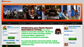 What Hoasonline.com website looked like in 2013 (10 years ago)