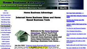 What Home-business-advantage.com website looked like in 2013 (10 years ago)