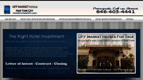 What Hotelsforsalenyc.com website looked like in 2013 (10 years ago)
