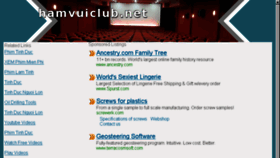 What Hamvuiclub.net website looked like in 2013 (10 years ago)