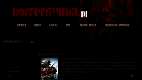 What Horrormania.pl website looked like in 2013 (10 years ago)