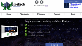 What Hosthob.com website looked like in 2013 (10 years ago)