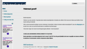 What Helemaalgoed.nl website looked like in 2013 (10 years ago)