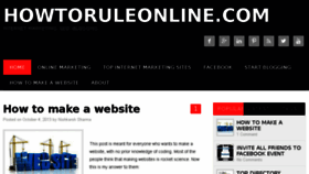 What Howtoruleonline.com website looked like in 2013 (10 years ago)
