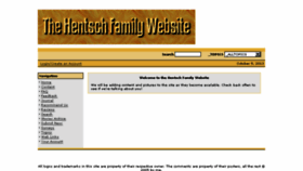 What Hentsch.us website looked like in 2013 (10 years ago)