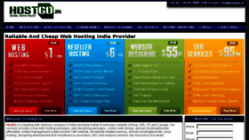What Hostgo.in website looked like in 2013 (10 years ago)