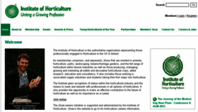 What Horticulture.org.uk website looked like in 2013 (10 years ago)