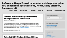 What Hargaponsel.info website looked like in 2013 (10 years ago)