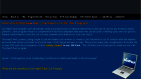 What Hazidpack.com website looked like in 2013 (10 years ago)