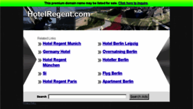 What Hotelregent.com website looked like in 2013 (10 years ago)
