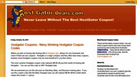What Hostgatordeals.com website looked like in 2013 (10 years ago)