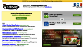 What Healthwealthmatters.com website looked like in 2013 (10 years ago)