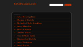 What Hotelraunak.com website looked like in 2013 (10 years ago)