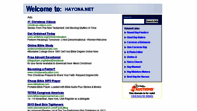 What Hayona.net website looked like in 2013 (10 years ago)