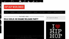 What Hiphopworldwide.com website looked like in 2013 (10 years ago)