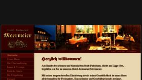 What Hotel-restaurant-meermeier.de website looked like in 2014 (10 years ago)