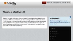 What Healthyinfo.in website looked like in 2014 (10 years ago)