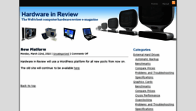 What Hardwareinreview.com website looked like in 2014 (10 years ago)