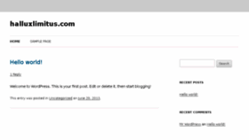 What Halluxlimitus.com website looked like in 2014 (10 years ago)