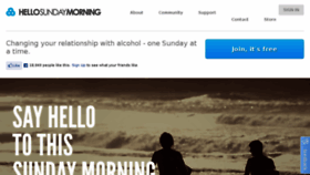 What Hellosundaymorning.com.au website looked like in 2014 (10 years ago)