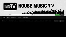 What Housemusictv.com website looked like in 2014 (10 years ago)
