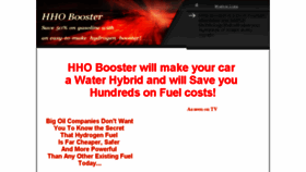 What Hho-booster.info website looked like in 2014 (10 years ago)