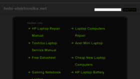 What Hobi-elektronika.net website looked like in 2014 (10 years ago)
