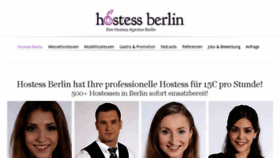 What Hostessberlin.com website looked like in 2014 (10 years ago)