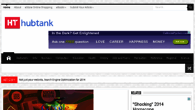 What Hubtank.com website looked like in 2014 (10 years ago)