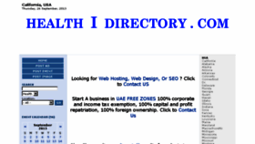 What Healthidirectory.com website looked like in 2014 (10 years ago)