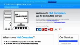 What Hullcomputers.com website looked like in 2014 (10 years ago)