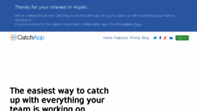 What Hojoki.com website looked like in 2014 (10 years ago)
