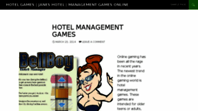 What Hotelgames.net website looked like in 2014 (9 years ago)