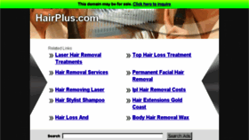 What Hairplus.com website looked like in 2014 (10 years ago)