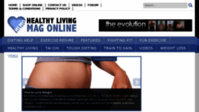 What Healthylivingmagonline.com website looked like in 2014 (9 years ago)