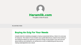What Haramlik.com website looked like in 2014 (9 years ago)