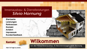 What Hornung-innenausbau.de website looked like in 2014 (10 years ago)