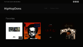 What Hiphopdons.net website looked like in 2014 (9 years ago)