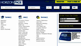 What Horizonpage.com website looked like in 2014 (9 years ago)